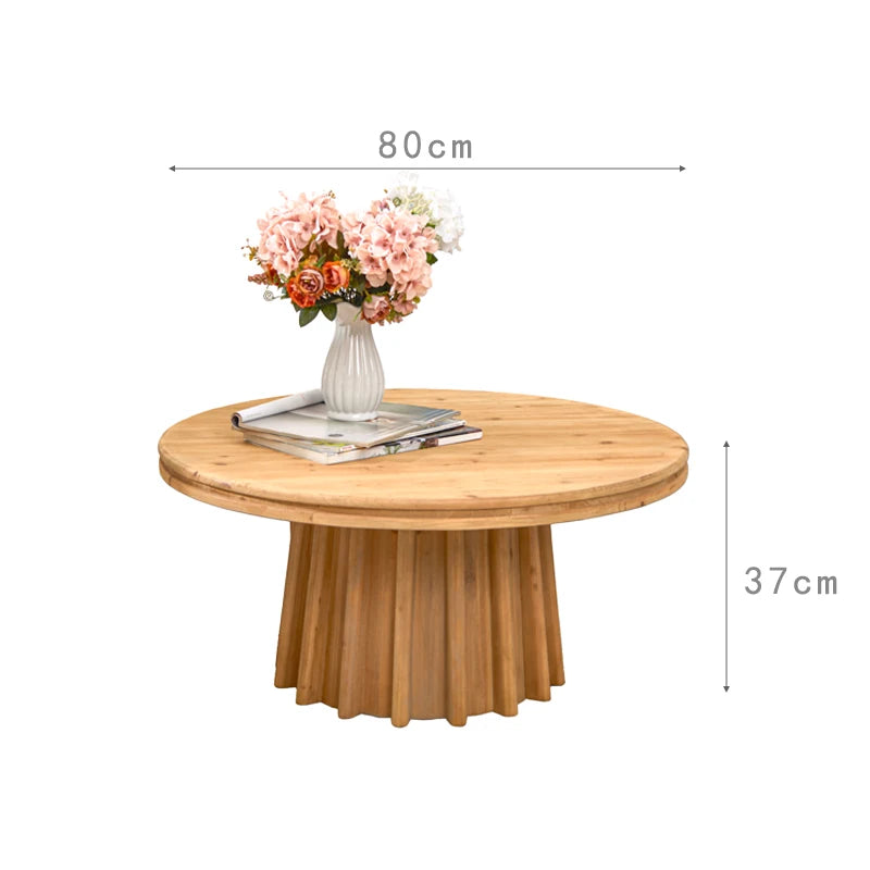 Japanese Round Coffee Tables Elegant Aesthetic Aesthetic Vintage Coffee Tables French Space saving Table Basse Furniture