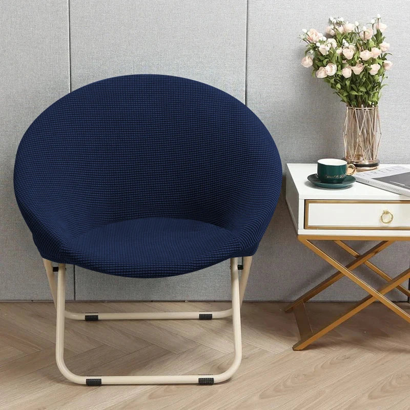 Comfortable Folding Chair Cover Cozy Moon Chair Relaxing Sun Chair Protector Stretchy Soft Cushion Portable Padded Seat Cover