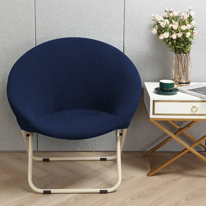 Comfortable Folding Chair Cover Cozy Moon Chair Relaxing Sun Chair Protector Stretchy Soft Cushion Portable Padded Seat Cover