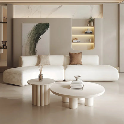 Cream wind special-shaped sofa Modern hotel lobby reception lounge area Modern minimalist leisure curved sofa