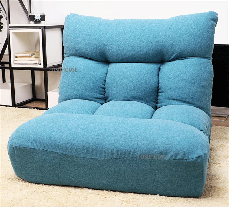 Creative Lying and Sleeping Living Room Sofa Japanese Tatami Bedroom Lazy Sofa Folding Backrest Lounge Chair Home Floor Chair