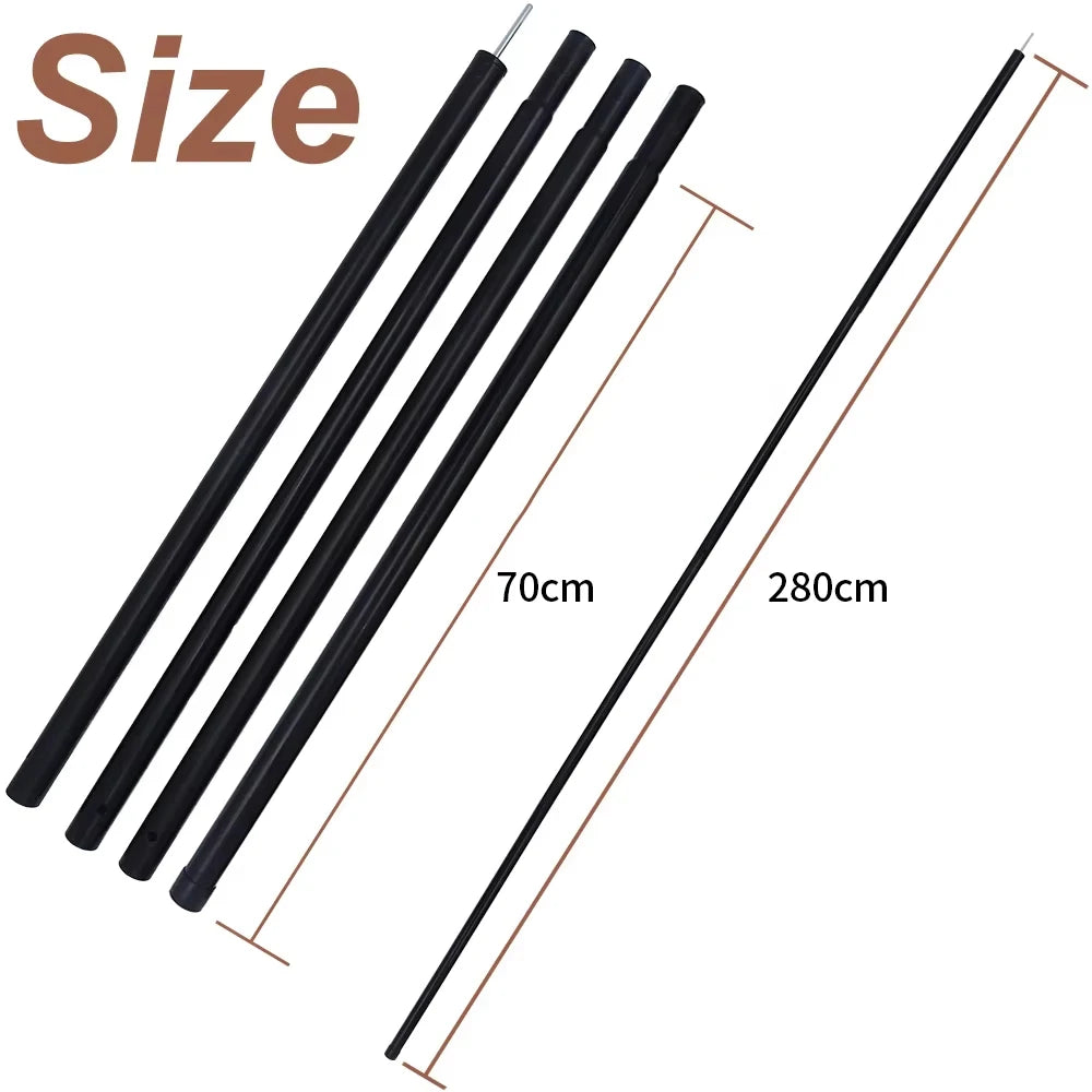 Oxford Large Tarp Waterproof 4x6m Sun Shelter Outdoor Camping Awning Tent Big Tarp Shade Canopy for Family Beach Hiking