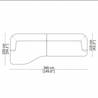 A38 Living room Italian minimalist light luxury fabric sofa cream style special-shaped, soft decoration, exhibition hall sofa gr