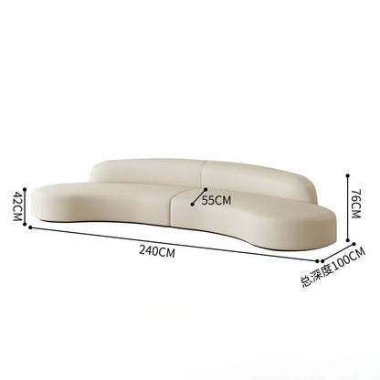 Nordic Fabric Sofa Office Business Reception Sofa Coffee Table Combination Beauty Salon Negotiation Leather Sofa