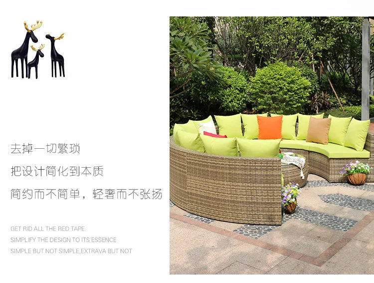 2022 Cheapest Garden Sofas Rattan Outdoor Furniture