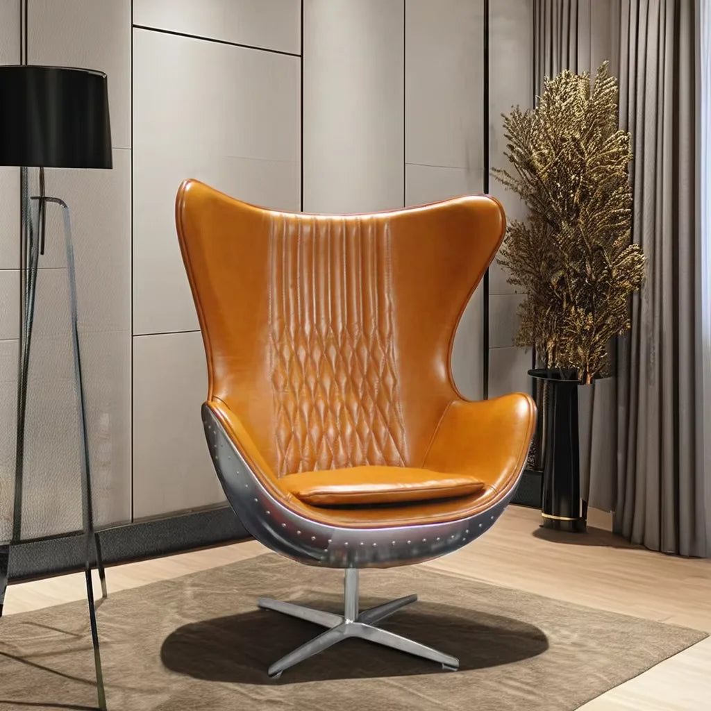 Custom Popular Living Room Home Leisure Luxury Single Seater Living Room Office Leather Chairs for Living Room Furniture