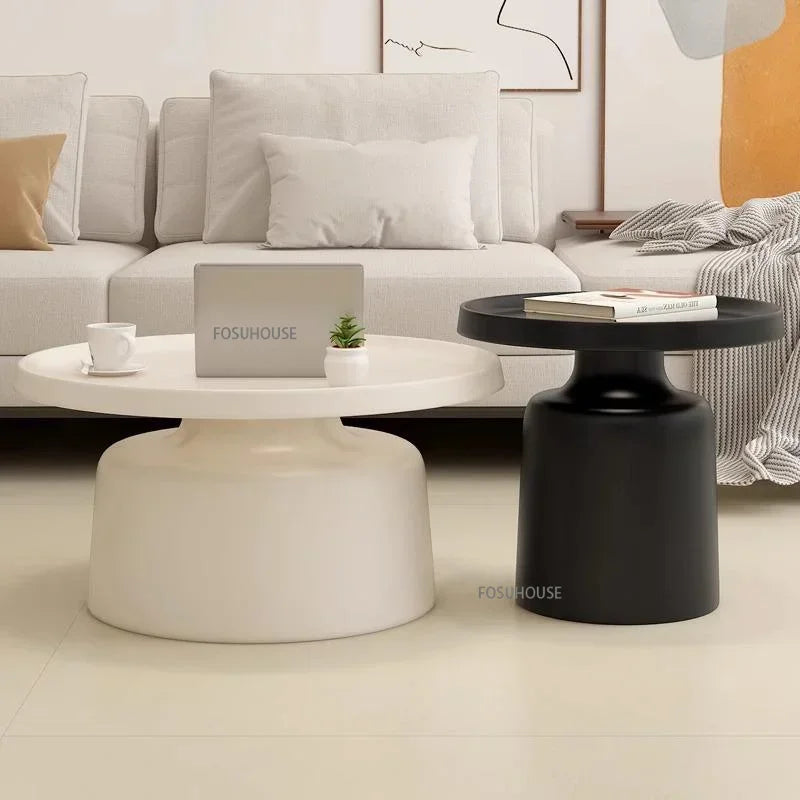 Nordic Living Room Center Table Circular Coffee Tables Modern Side Tea Table Portable Simple Bedroom Nightstand Home Furniture B