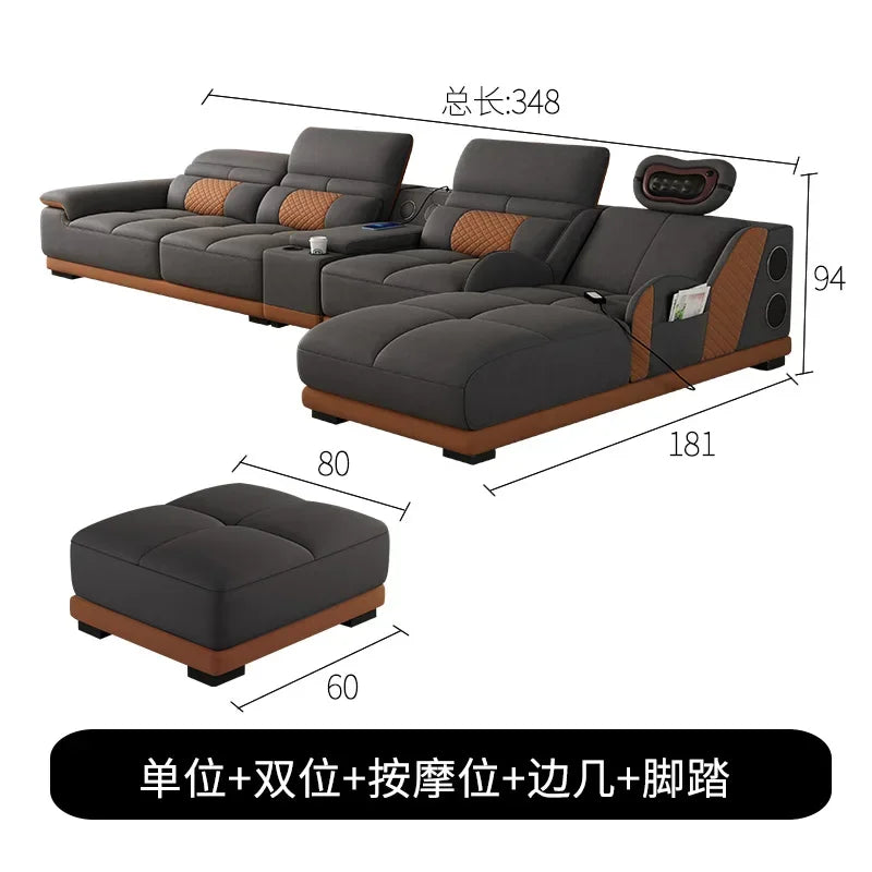 Cozy Nordic Modern Living Room Sofas Relaxing European Recliner Lazy Sofas Floor Massage Woonkamer Banken Home Furniture