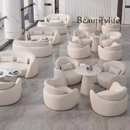 Hotel office negotiation sofa table and chair leisure reception sofa chair