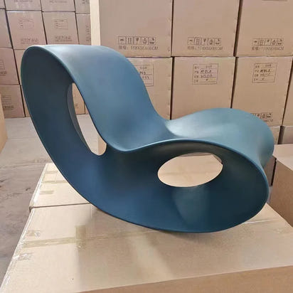 Creative butterfly shaped living room rocking chair, home leisure single lazy chair, modern simple plastic lounge chair GN772LA