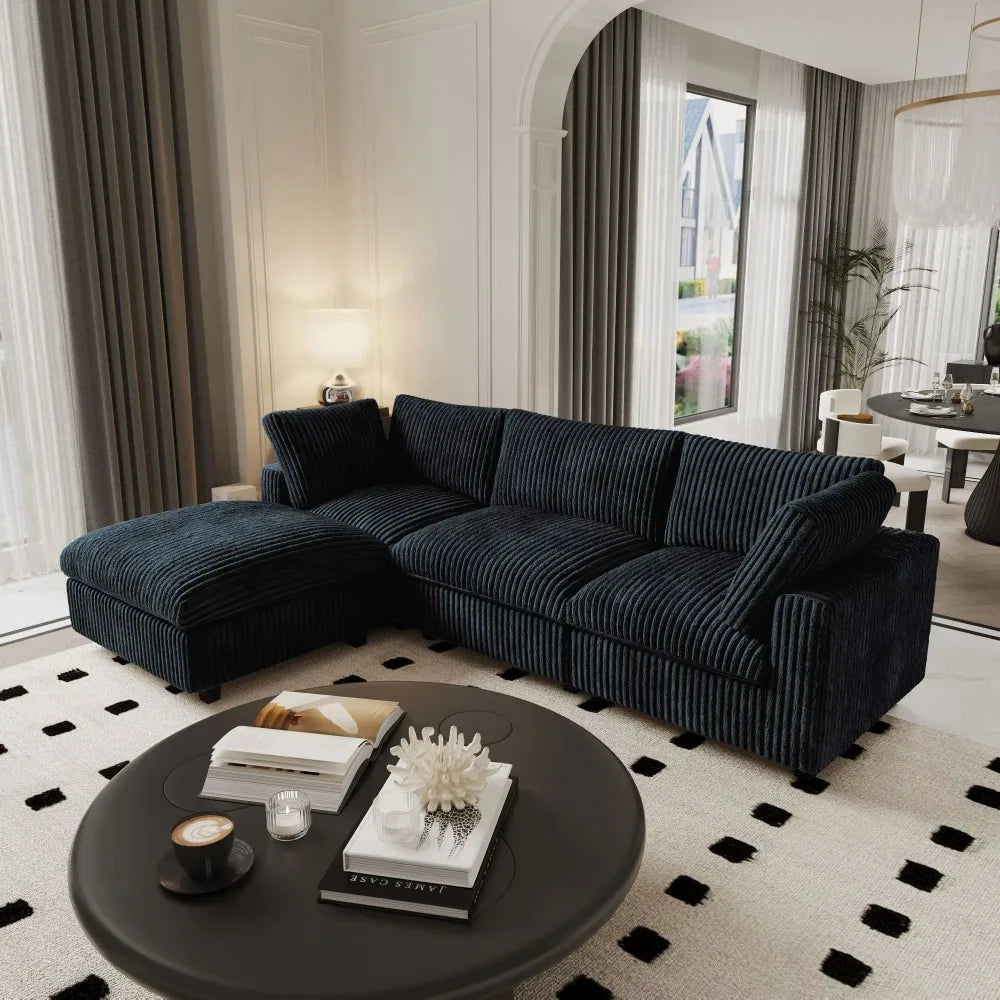 Cloud Plush Sofa Bed,Upholstered Boneless Cloud Sofa Deep Seat