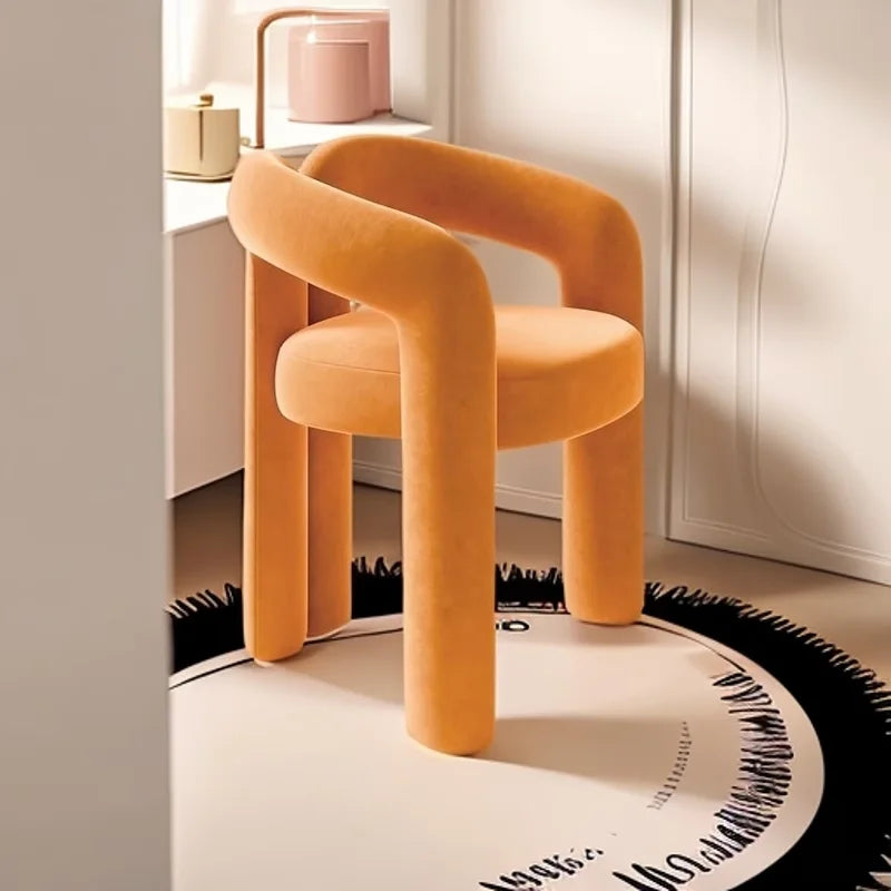 Bedroom Makeup Stool Light Luxury Senior Dresser Chair Home Dining Chair Nail Salon Back Chair