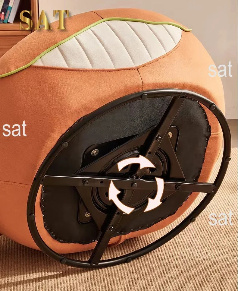 #Shark Model Living Room Sofa Chair Fabric Upholstered Velvet Children's Swivel Lounge Chair