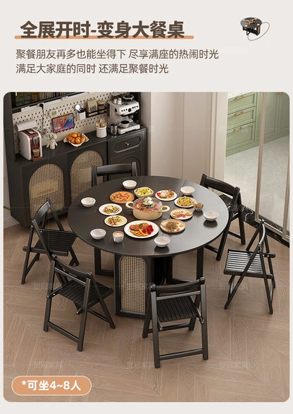 Waterproof Chair Dining Table Breakfast Modern Chair Side Dining Table Space Savers Round Set Sala Da Pranzo Home Furnitures