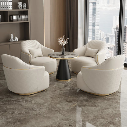 Modern light luxury single sofa chair home balcony negotiation reception table and chair combination designer office area leisur
