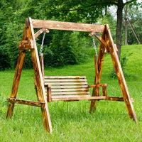 Advanced Wooden Patio Swings Balcony Villa Courtyard Fashion Patio Swings Hotel Simplicity Outdoor Furniture Columpiar Lsqq