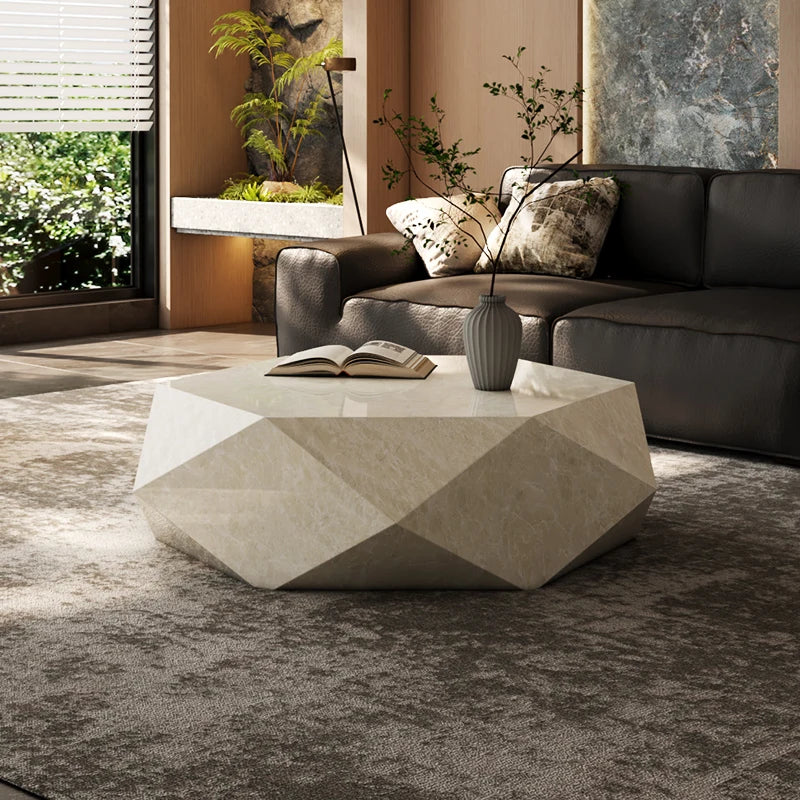 Coffee table small apartment rock slab designer atmospheric Italian living room high-end creative coffee table