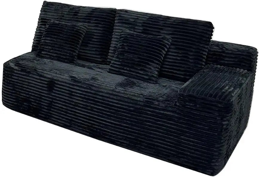 150" Cloud Modular Sectional Sofa, Modern Corduroy Sectional Sofa Couch with Removable Storage Cabinet, Free Combination