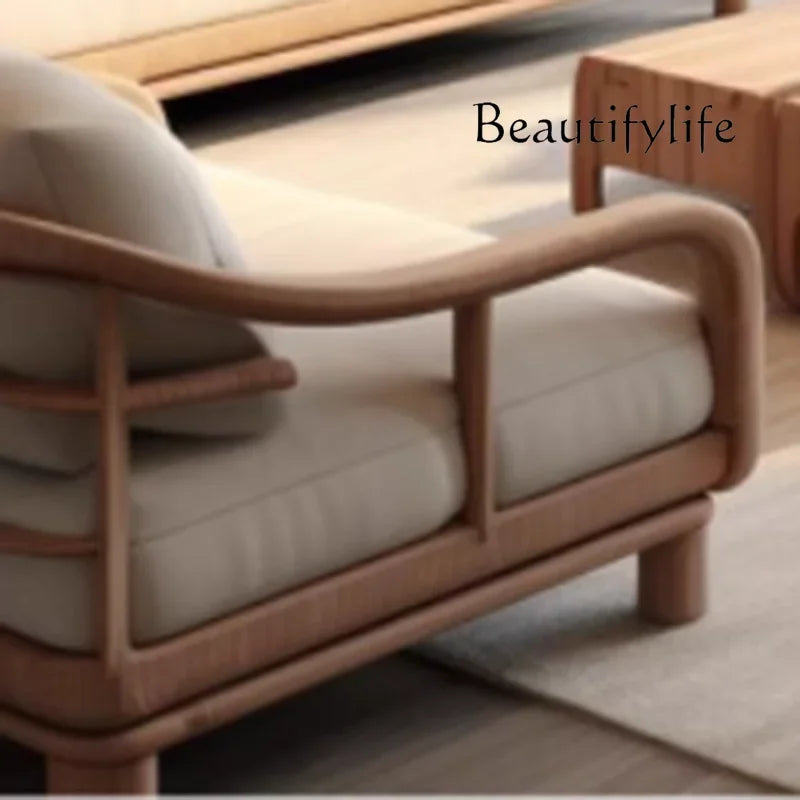 A couch Minimalistic Wooden Sofa Stools Recliners Modern 3 Seater Lazy Living Room Couch Lounge Mini China Sofas Camas Furniture