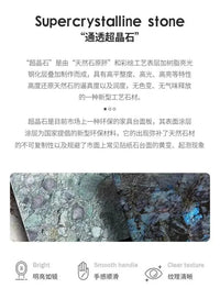 Light luxury rock slab table and chair combination modern minimalist design, creative high-end villa office tea table