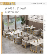 Linlamim Fabric Sofa Set Furniture Living Room Sofa Set with Desk and Stools / Big U Shape Cloth Couch Sofas for Home Furniture