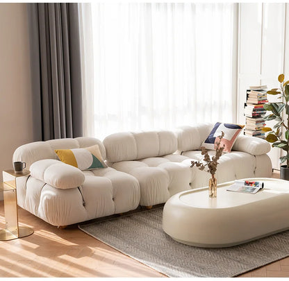 Modular Sofa Set Reclining Sectional Cube Chair Modern Minimalist Nordic Fabric Living Room Furniture for Home Decor Sofas