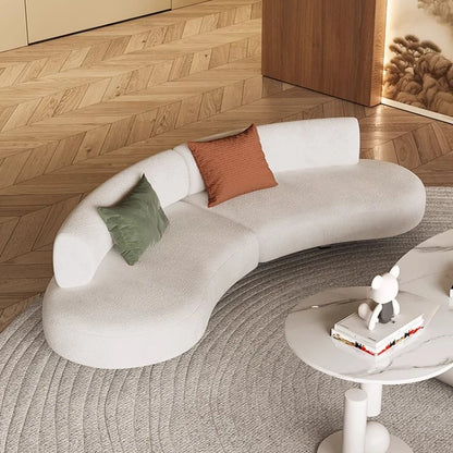 Nordic Light Luxury Curved Sofa Living Room Modern Simple Creative Comfortable Aesthetics Sofa Unusual Leisure Muebles Furniture