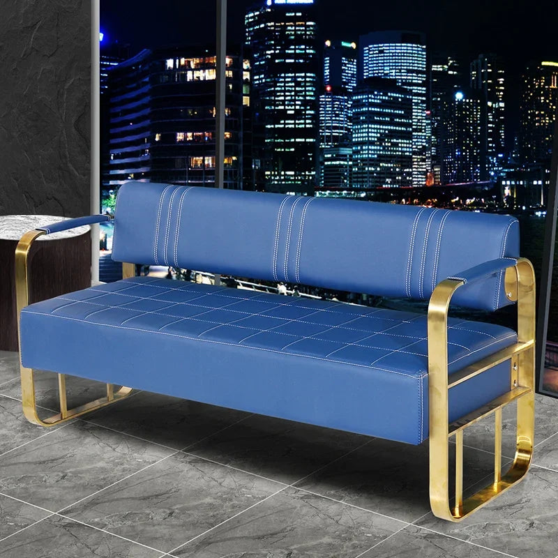 Barber Shop Sofa Waiting Chair Simple Modern Nordic Double Studio Salon Sofa