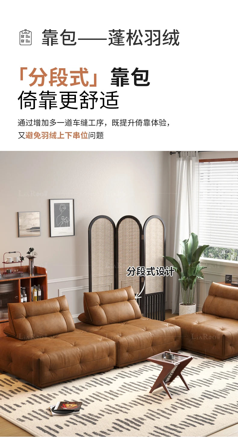 Adults Sleep Living Room Couch European Brown Villa Modular Corner Sectional Sofa Double Lounge Leather Canape Salon Furniture