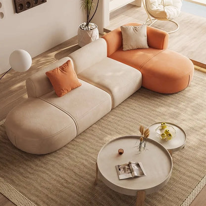 Luxury Soft Fabric Corner Sofa for Living Room Wood Frame Couch Modern Durable Sectional Couches Home Interior Sofas Furniture