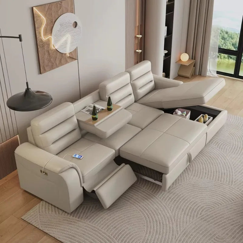 Modern living room sofa intelligent with storage corner sofa sleeping function electric recliner folding sofa