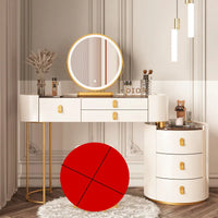 Solid wood new dresser glass bedroom modern simple style light luxury Internet celebrity small makeup table rock slab makeup