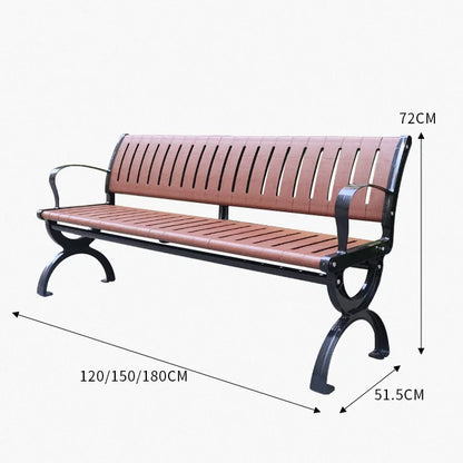 Park Garden Bench Urban Furniture Park Benches Outside Custom Seat Wood Sitting Plastic Wood Outdoor Wooden Bench