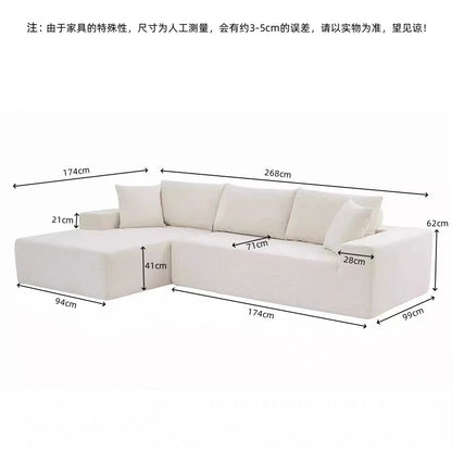 living room office Armchair Convertible sofa L-shape lounge compressed sofa seats lazy home modern Relaxing luxury furniture