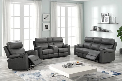 taupe microfiber reclining sofa and couch set for living room 8007