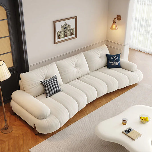 Mid Century Reception Living Room Sofas Corner Pouf Relax Grande Sofa Italian Style Minimalista Canape Salon Luxury Furniture