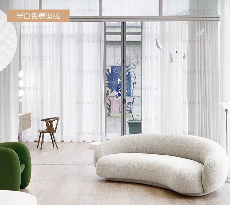 Lounge Curved Living Room Sofas Modern Luxury Nordic Sofas Floor Sofas Air Cloud Curved Designer Relaxing Wood Divano Furniture