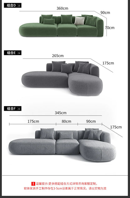 Minimalist modern white sofa
