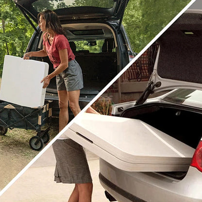 Portable Folding Dining Table Rectangular Long Lightweight Easy Assembly Outdoor Indoor Market Stall Study Desk Furniture