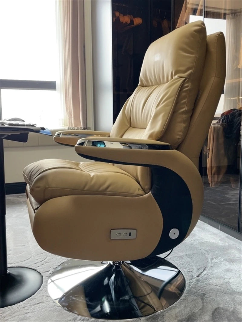Electric Smart Office Chairs European Reclining Computer Chair Home Gaming Armchair Modern Office Furniture High-end Boss Chair