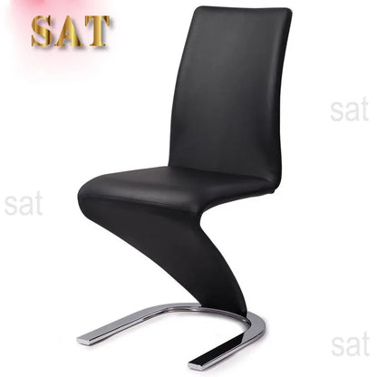 Modern Leather Dining Z Chair for Wholesale Home Furniture White Dining Chair with Gold Metal 7 Days Dinner Table