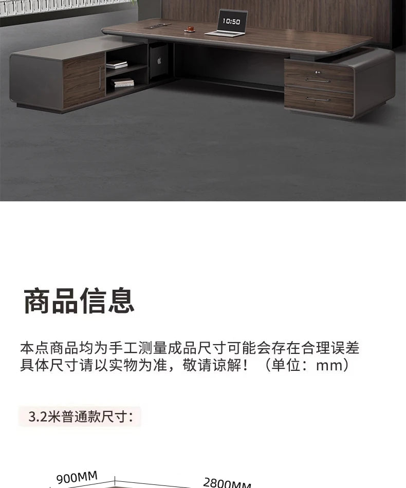 Luxury L Shaped OfficeDesks Home Office Writing Desk Modern Computer Desks With Drawers Mid Century Executive Desk Accessories