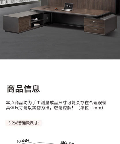 Luxury L Shaped OfficeDesks Home Office Writing Desk Modern Computer Desks With Drawers Mid Century Executive Desk Accessories