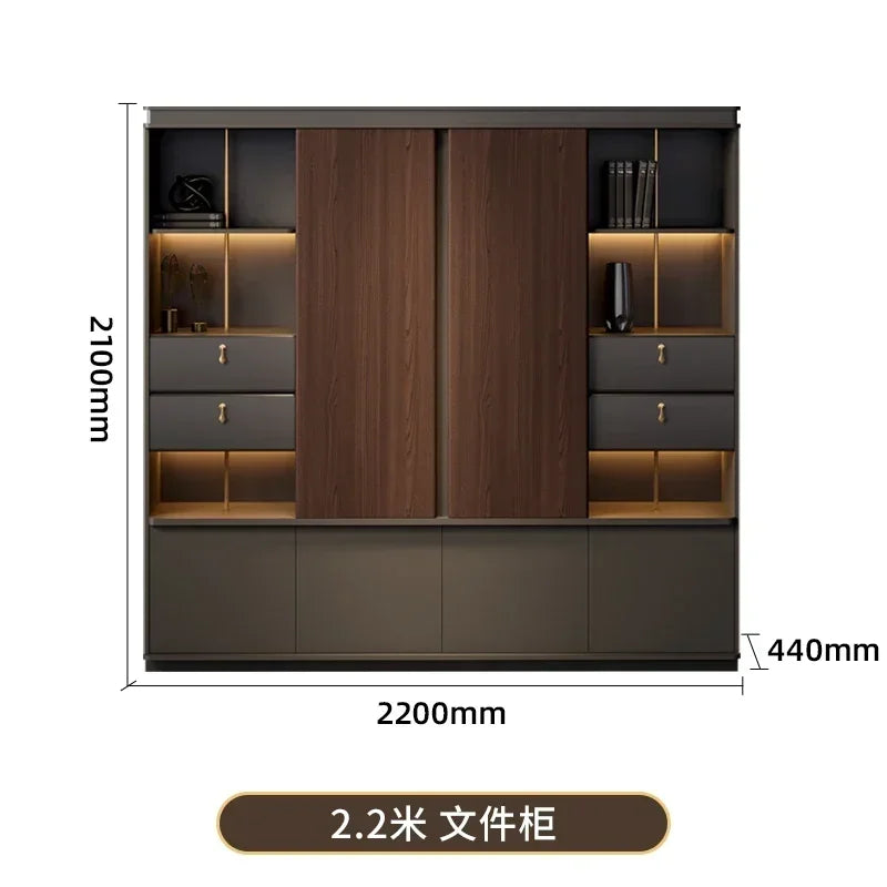 Filing Cabinet Luxury Large Computer Tables Modern Minimalist Executive Manager President Table Office Combination Furniture