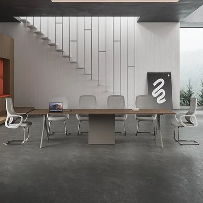Conference Table Simple Modern Meeting Office Rectangular Business Negotiation Environmental Protection Large And Small Conferen