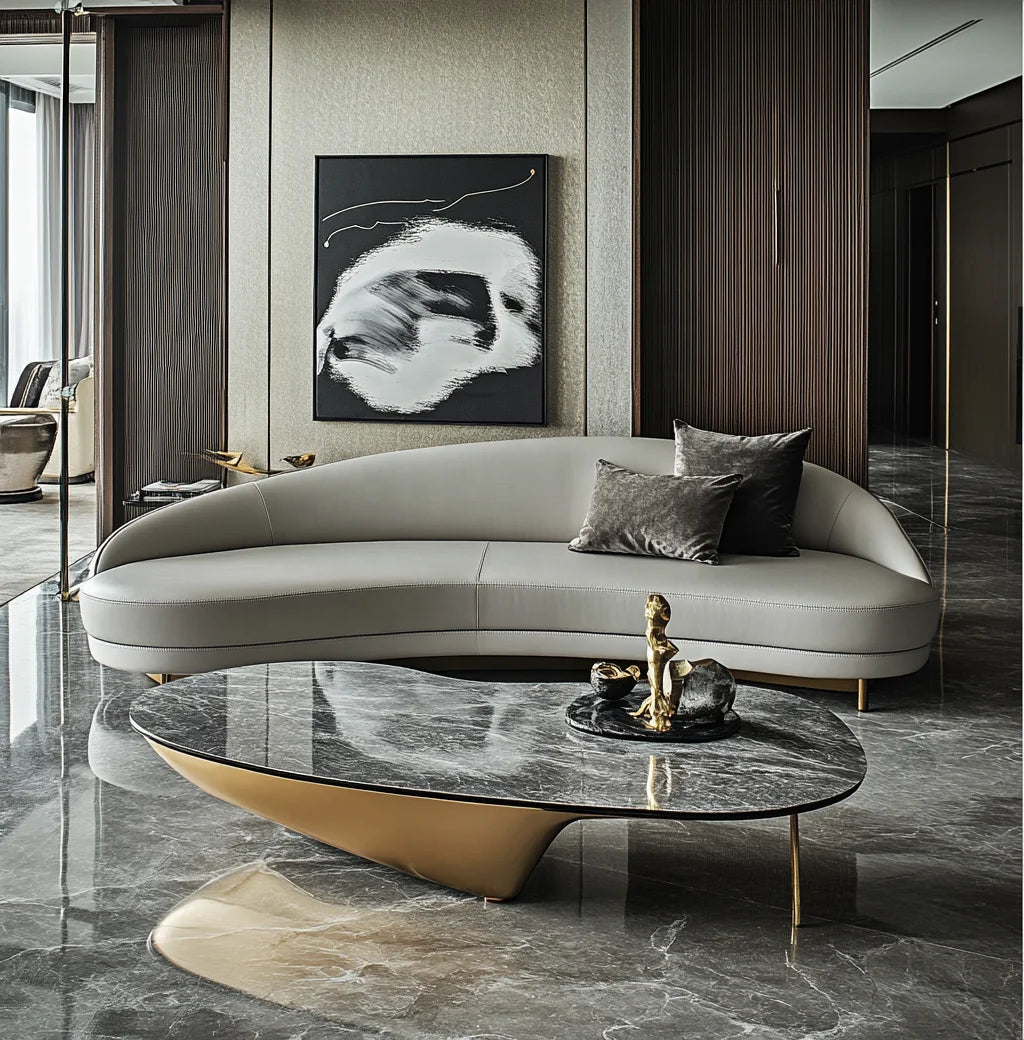 Luxury Modern Hotel Sofa Sets Genuine Leather Velvet Material for Hotel Lobby Furniture Living Rooms or Apartment Furniture