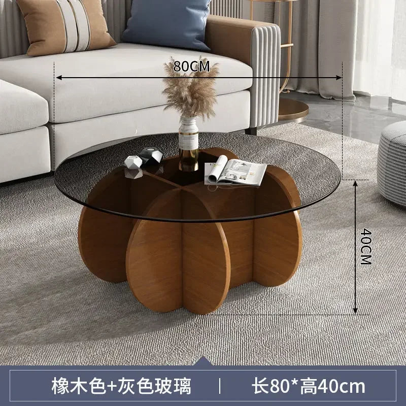Unique Display Coffee Table Clear Ornaments Aesthetic Minimalist Coffee Table Luxury Design Mesa Centro Salon Home Furniture