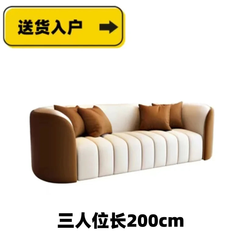 Modern Simple Sofa Designer Lounge Reception Lazy Luxury European Sofa Office Negotiation Aesthetics Divano Trendy Furniture