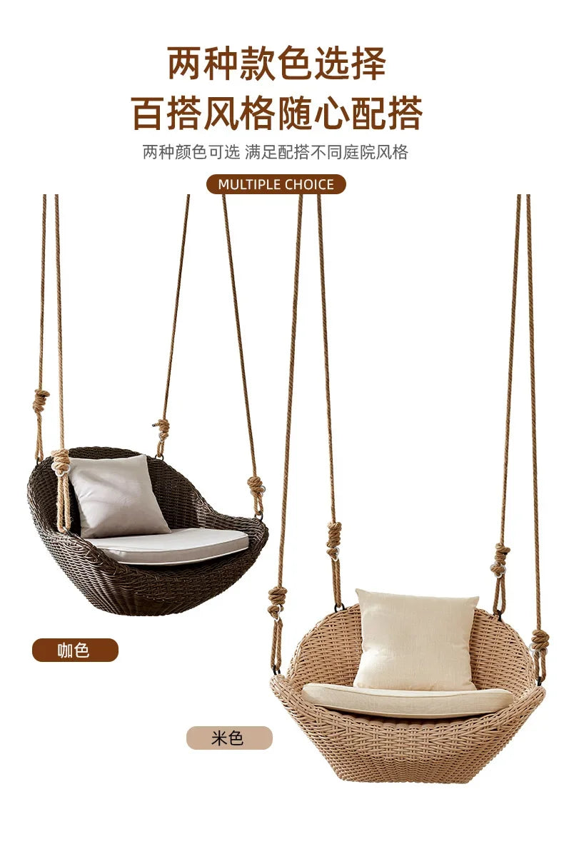 Hanging basket chair indoor swing household hanging hammock rocking balcony Internet celebrity swing hanging