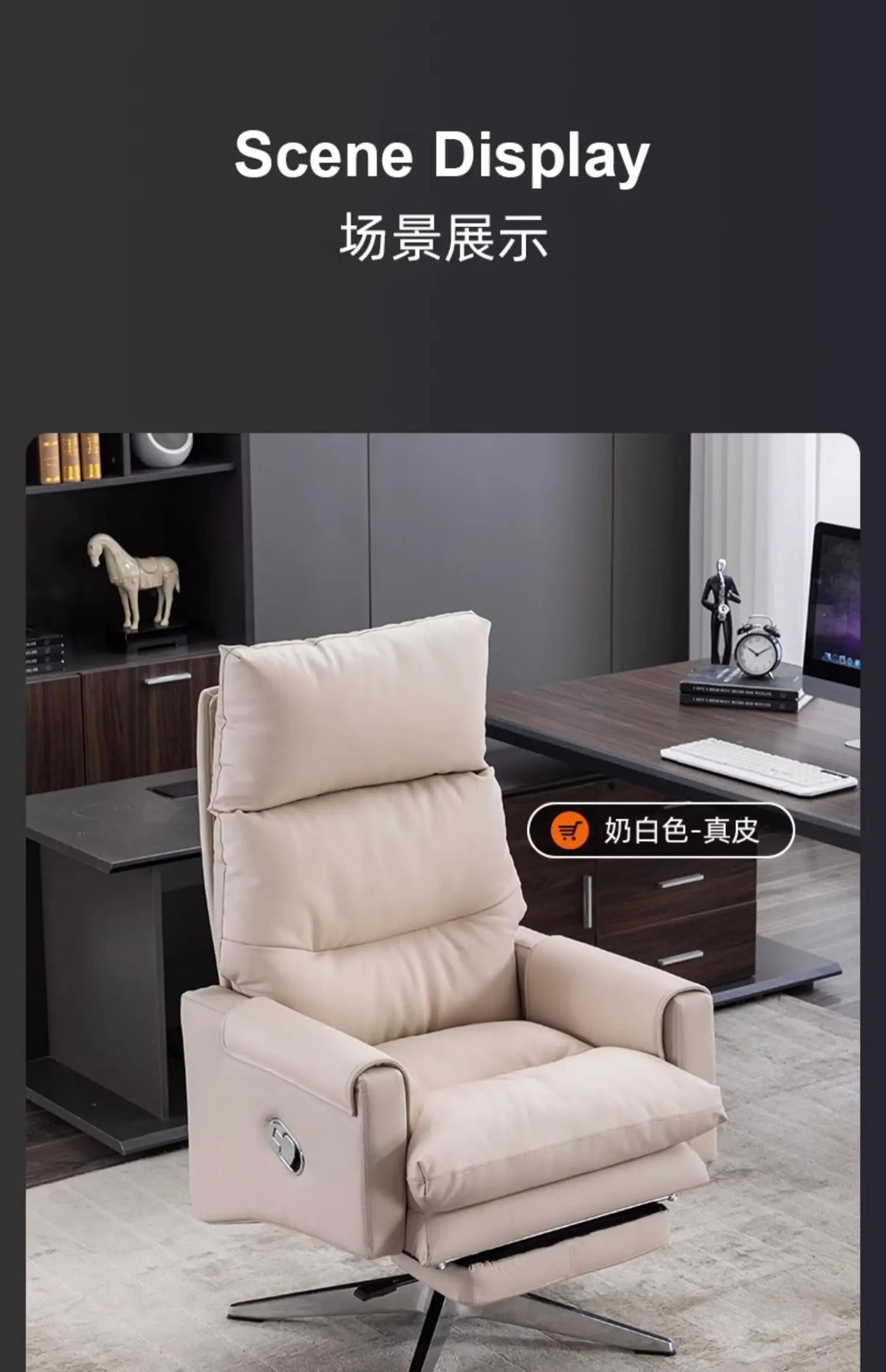 Armchair Ergonomic Office Chairs Meeting Boss Modern Recliner Office Chair Swivel Adjustable Office Furniture Silla Oficina LLOC